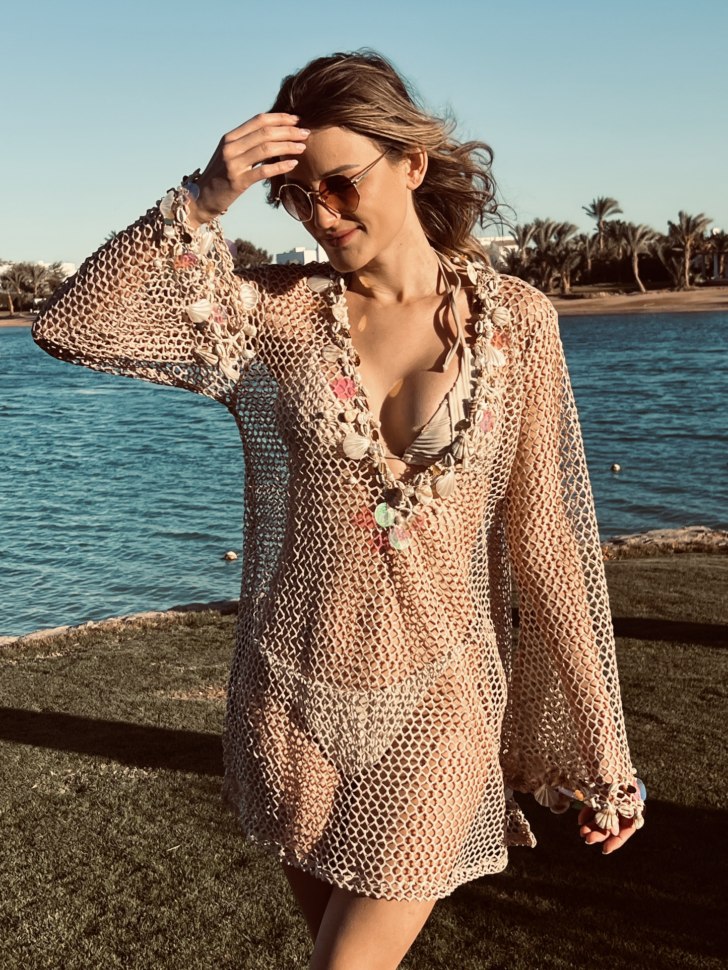 Shells mesh Dress