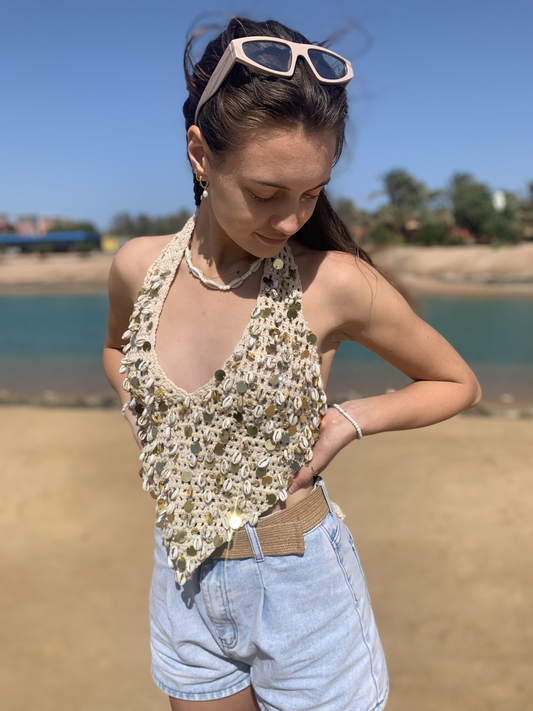 Crochet shells v top