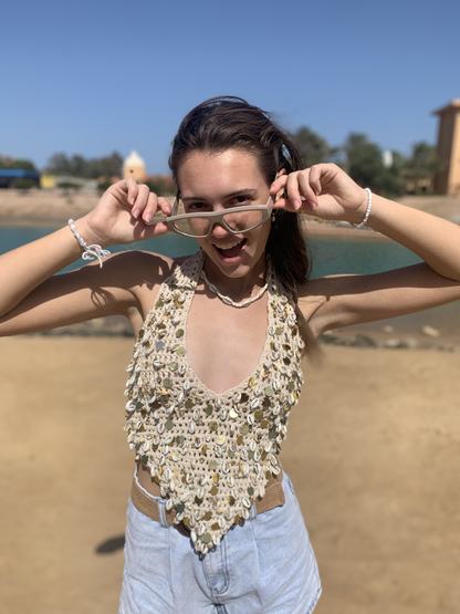 Crochet shells v top