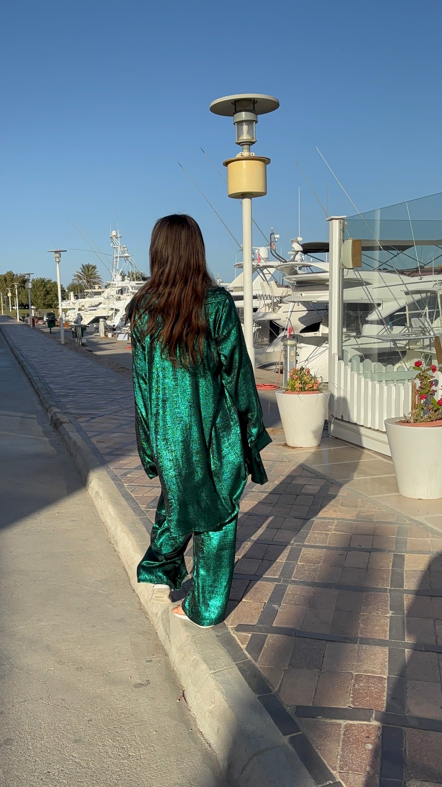 Green metallic set